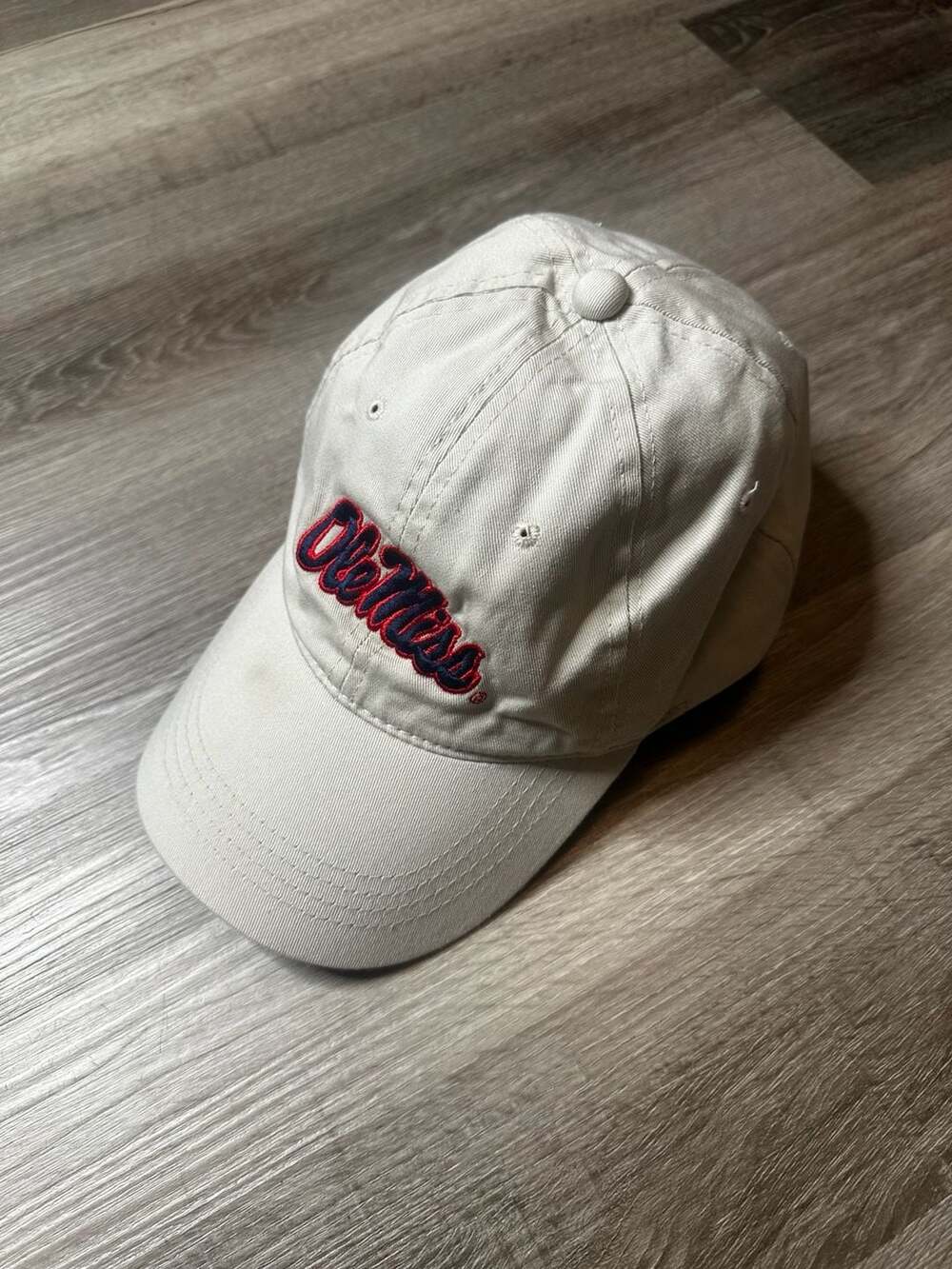 Signatures Ole Miss Rebels Beige Script Dad Cap Adjustable Hat